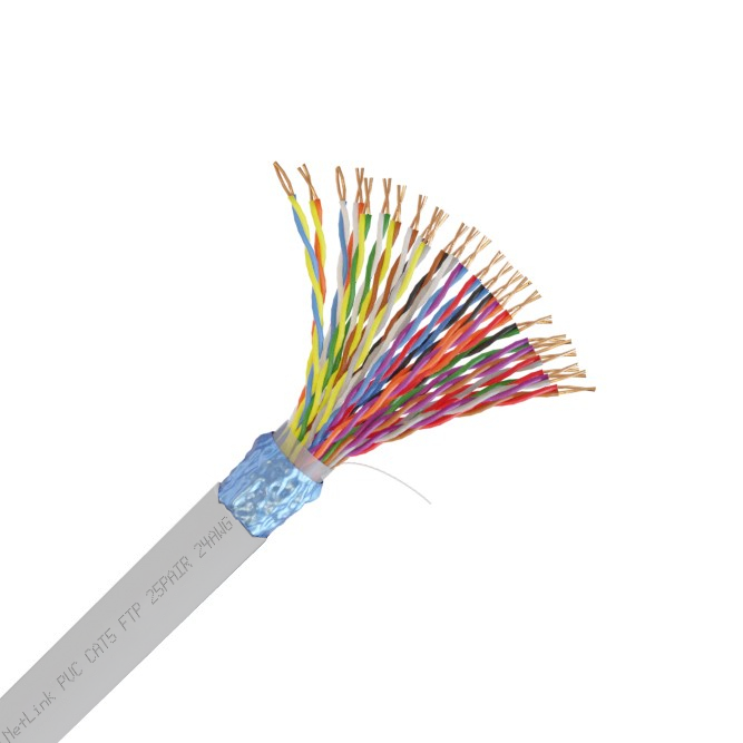 Кабель FTP 25PR 24AWG CAT5 305м. серый внутренний