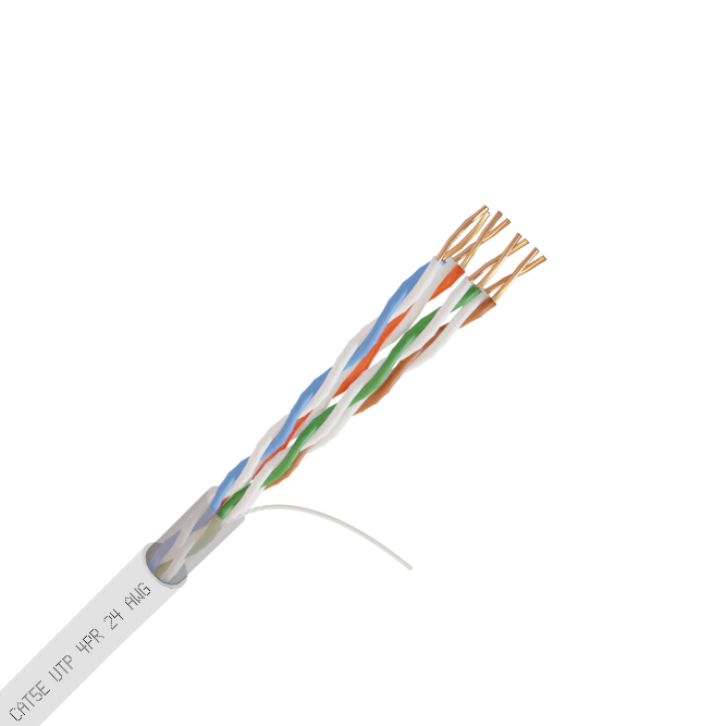 Кабель NetLink NL-CCA UTP 4PR 24 AWG CAT5е 305м белый внутренний (омеднённый)