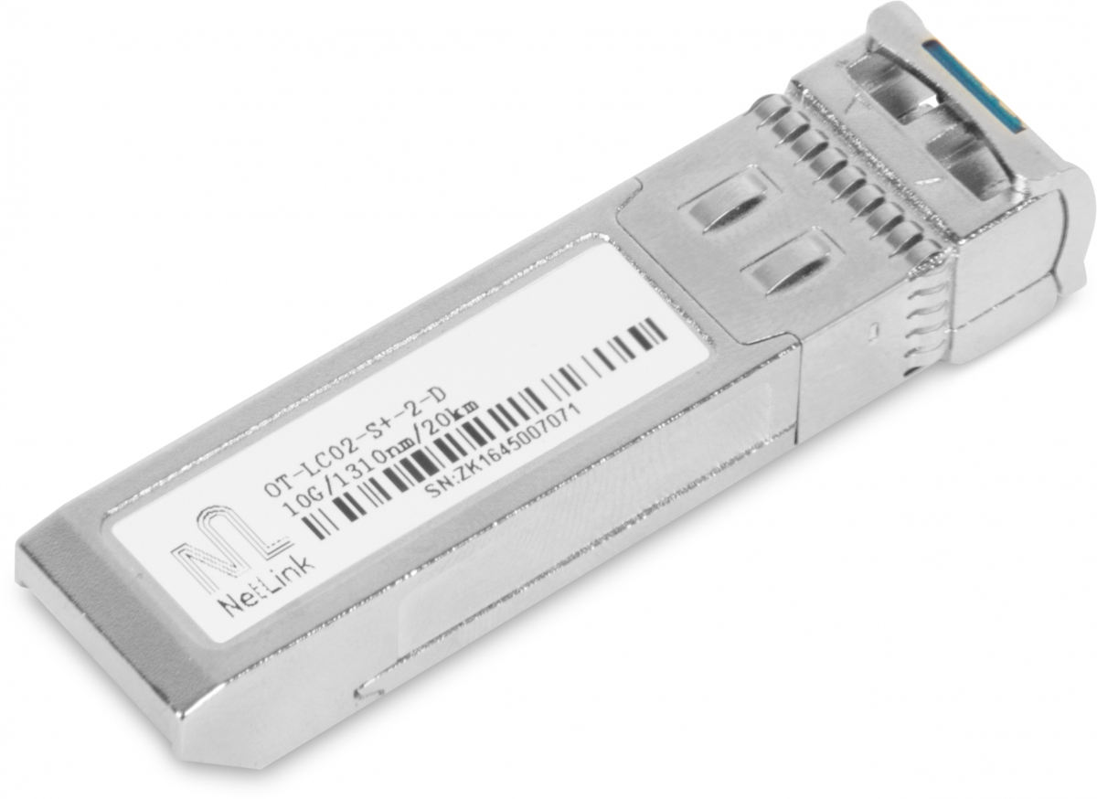 Модуль SFP+, NetLink SFP-OT-LC02-S+-20-D-10G/1310nm/20km