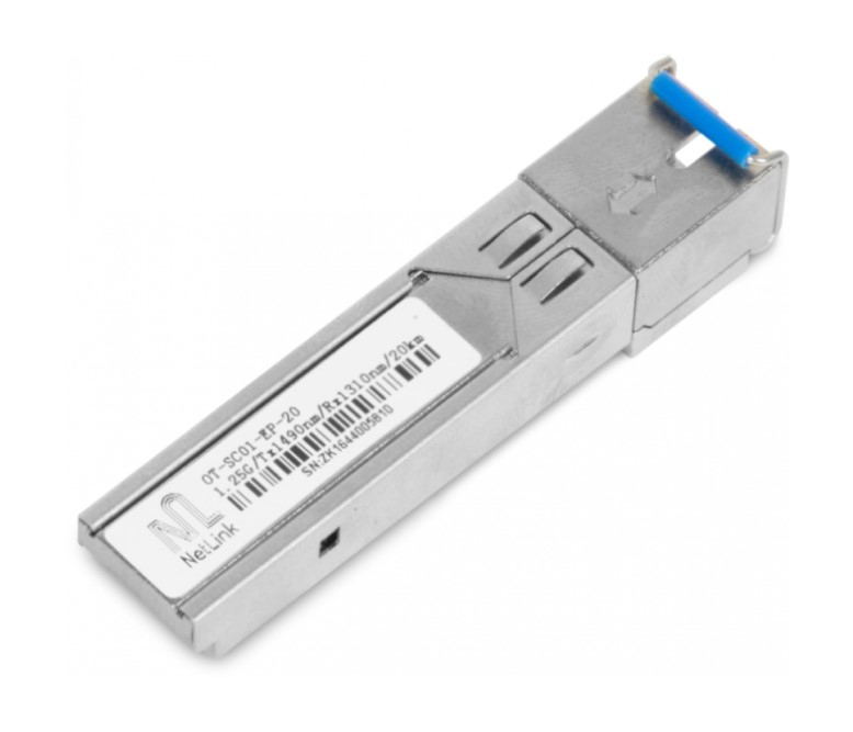 Модуль SFP OLT, NetLink OLT-SFP-PX-20++SC-1.25G/Tx1490nm/Rx1310/20km